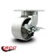 Service Caster 6'' Extra Heavy Duty Semi Steel Cast Iron Wheel Swivel Caster with Brake CRAN-SCC-KP92S630-SSR-SLB - alternate 4